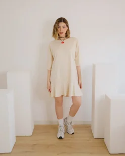 T-shirt dress con balza – 10486