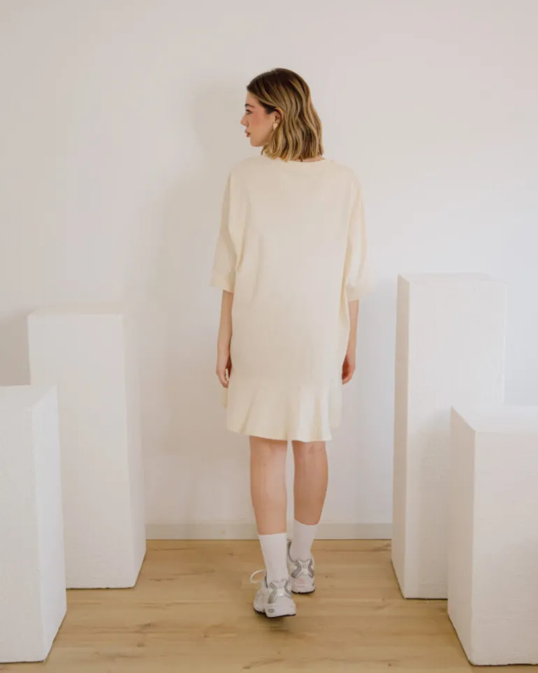 T-shirt dress con balza – 10486
