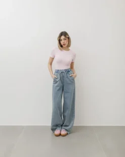 T-shirt in cotone aderente – 8157