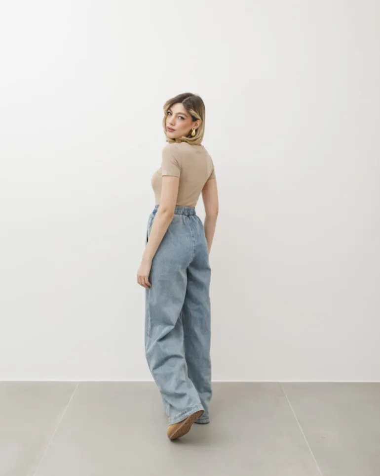 T-shirt in cotone aderente – 8157