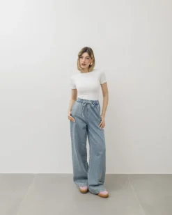 T-shirt in cotone aderente – 8157
