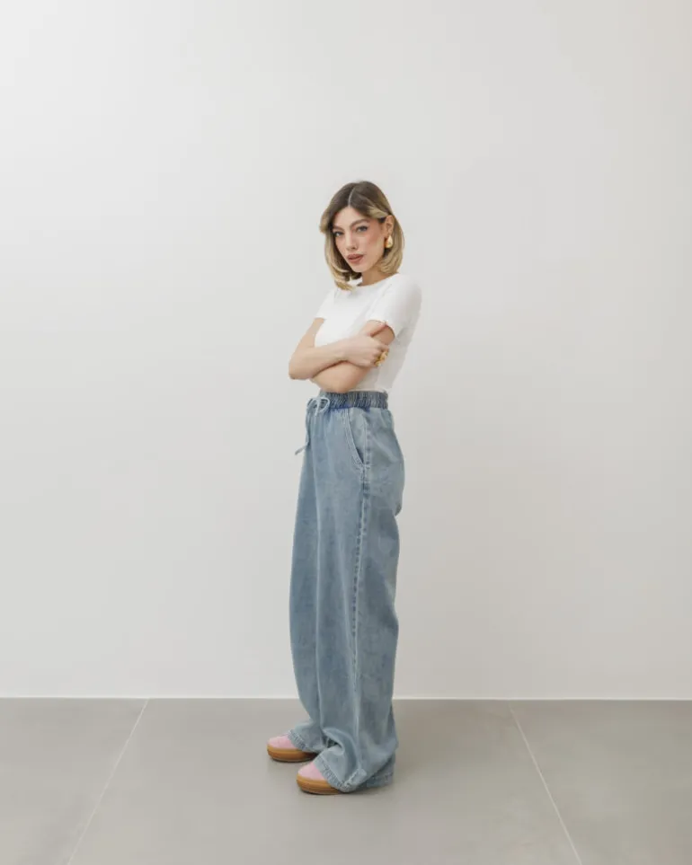 T-shirt in cotone aderente – 8157