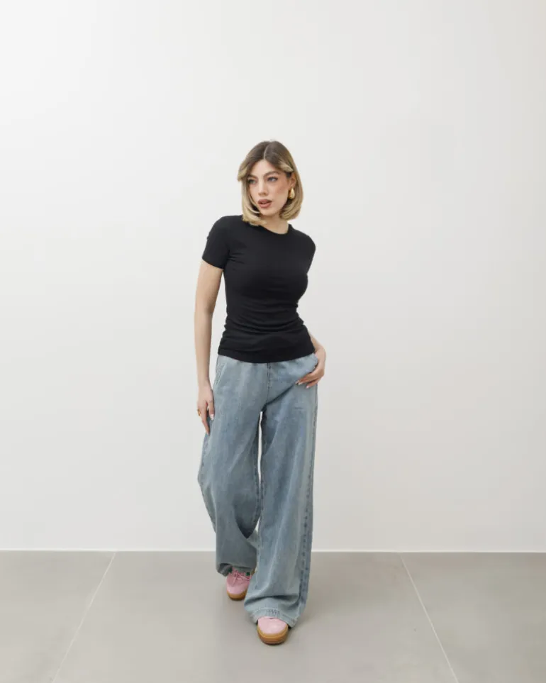 T-shirt in cotone aderente – 8157