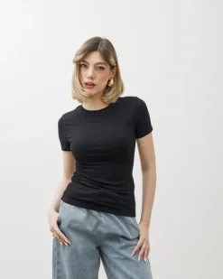 T-shirt in cotone aderente – 8157