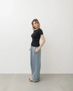 T-shirt in cotone aderente – 8157