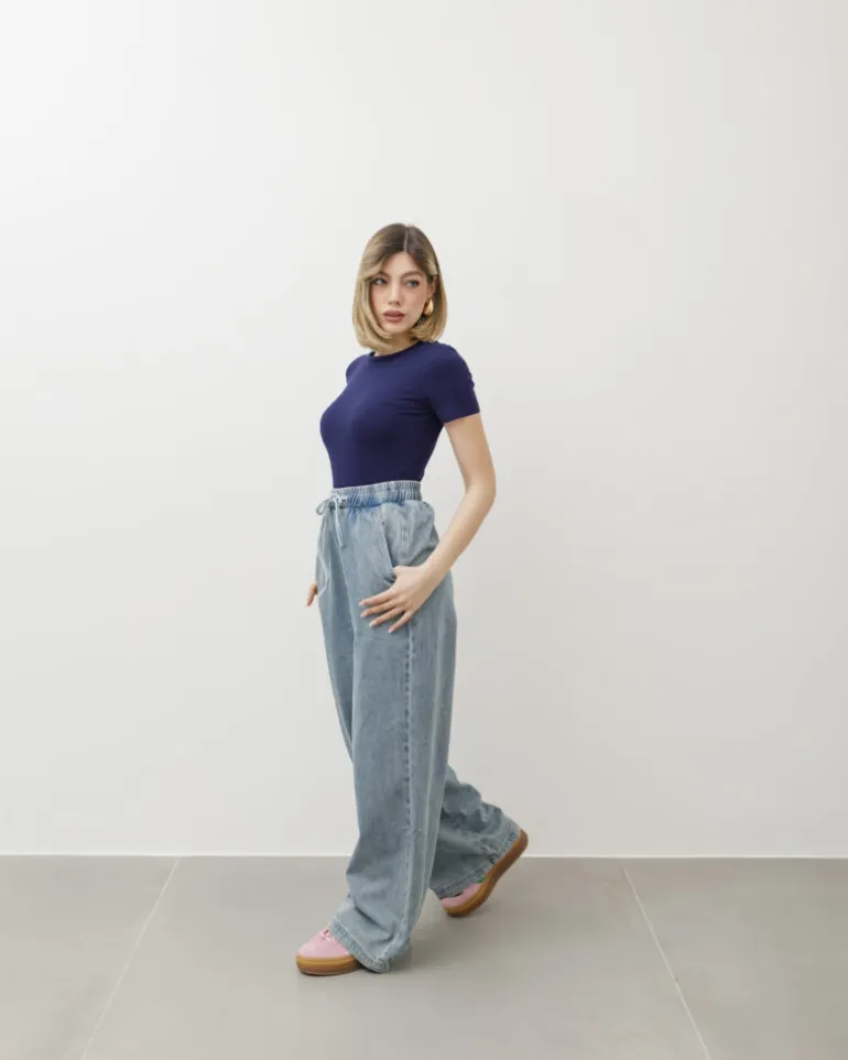 T-shirt in cotone aderente – 8157