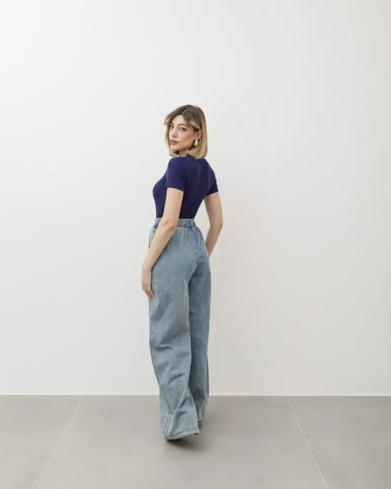 T-shirt in cotone aderente – 8157