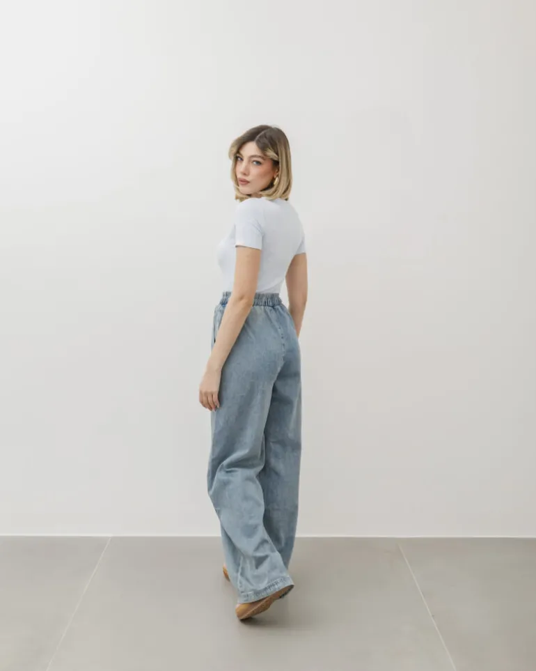 T-shirt in cotone aderente – 8157