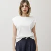 T-shirt in cotone con manica ad aletta – 8050
