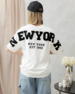 T-Shirt in cotone NEW YORK – R7191