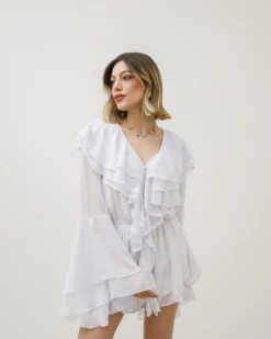 Tutina in seta con volant – CB7972